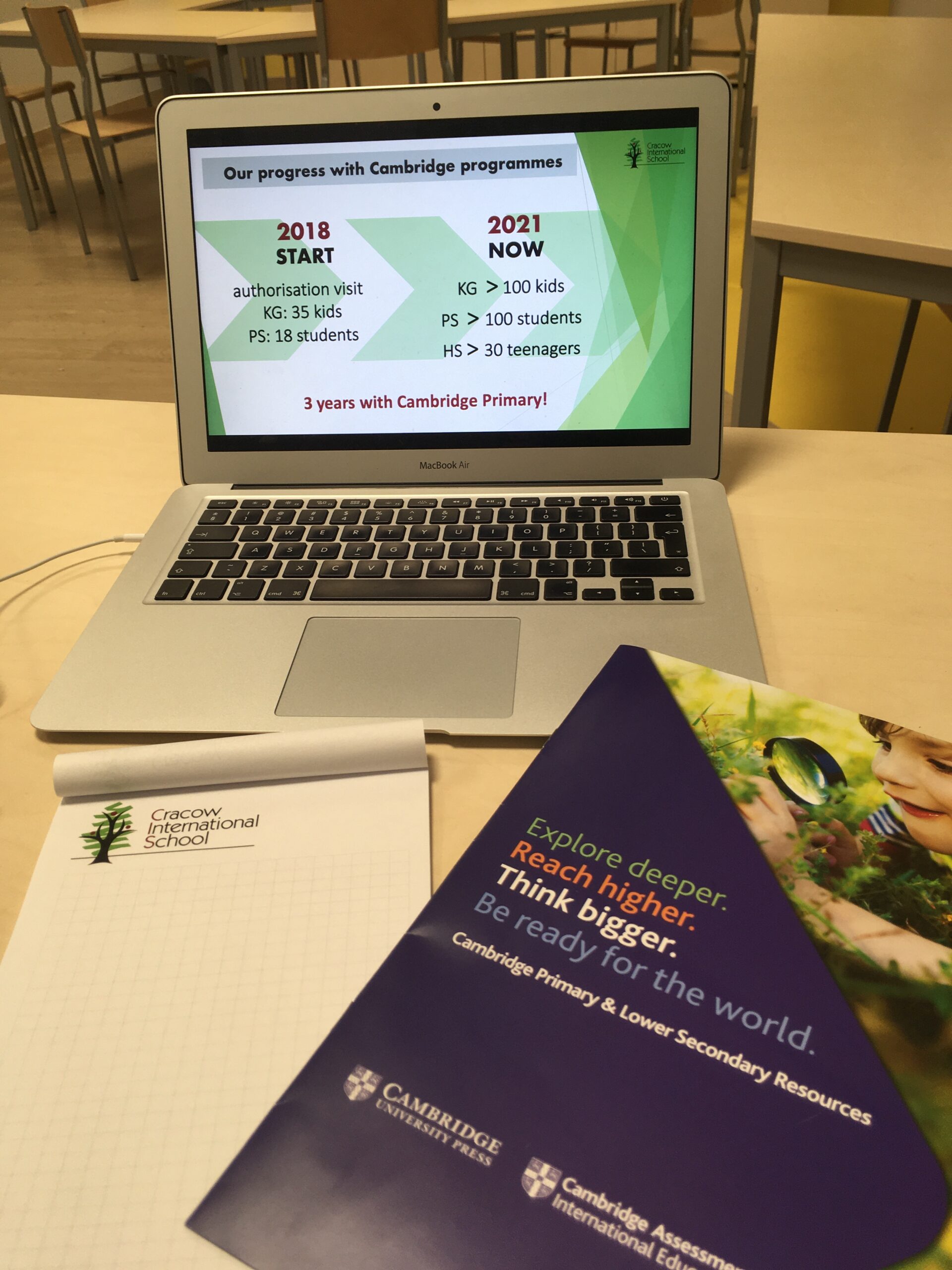 Webinar programu Cambridge