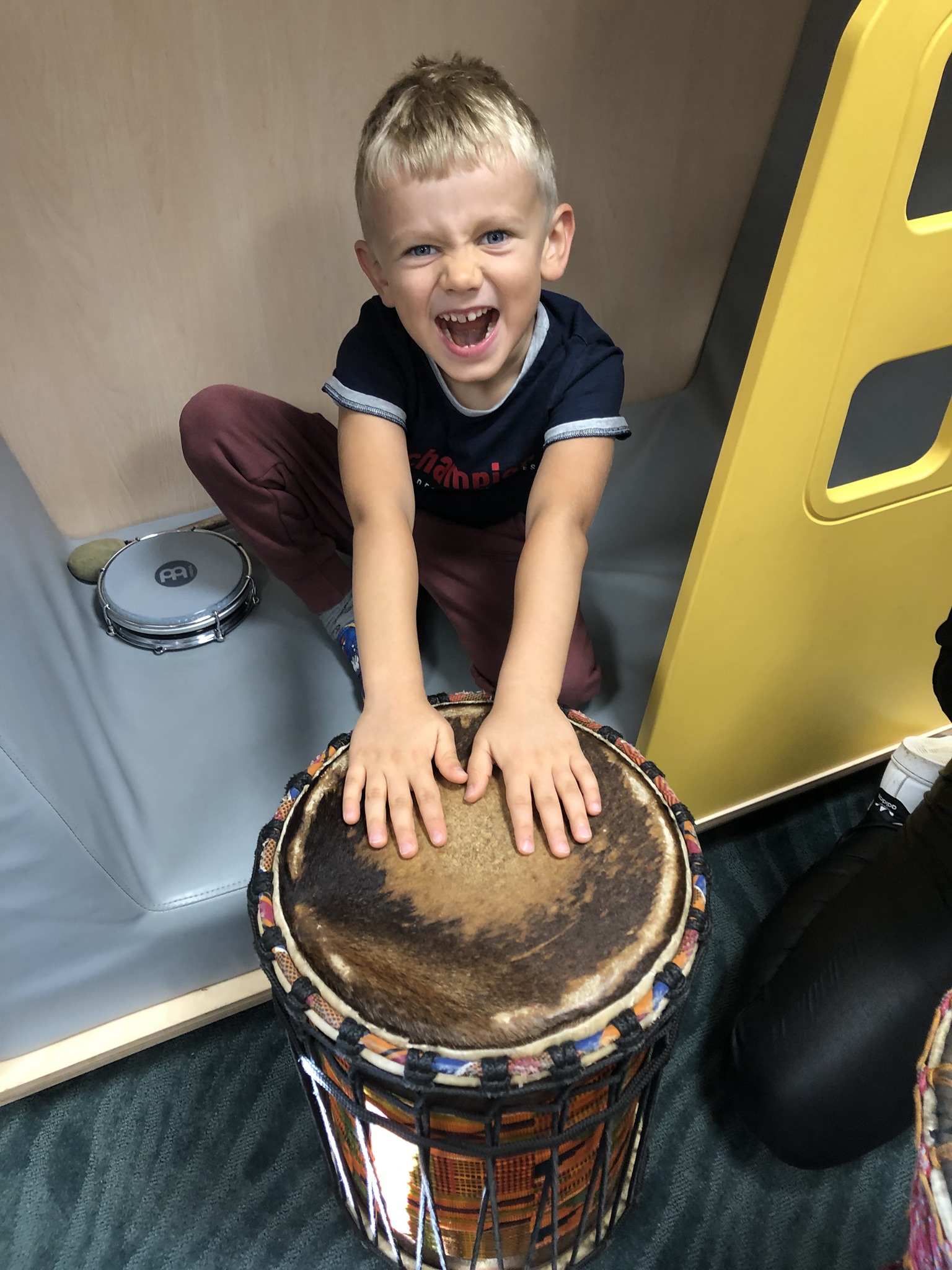 Diving into the world of music 😍🥁🎵